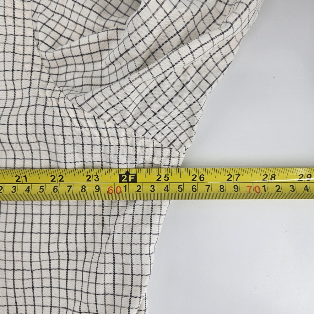 Ralph Lauren Mens XXL Custom Fit Check Button Down Shirt Tan Navy Long Sleeve - Picture 7 of 9